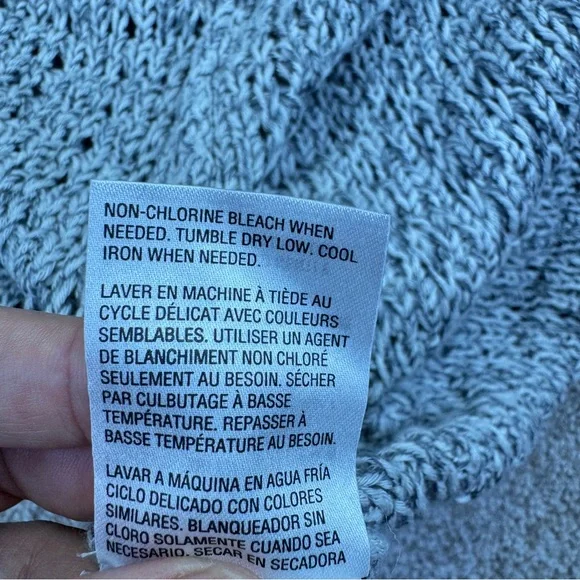 NWT Style & Co. Gray and Cream Knit Cardigan Sweater - Picture 11 of 12